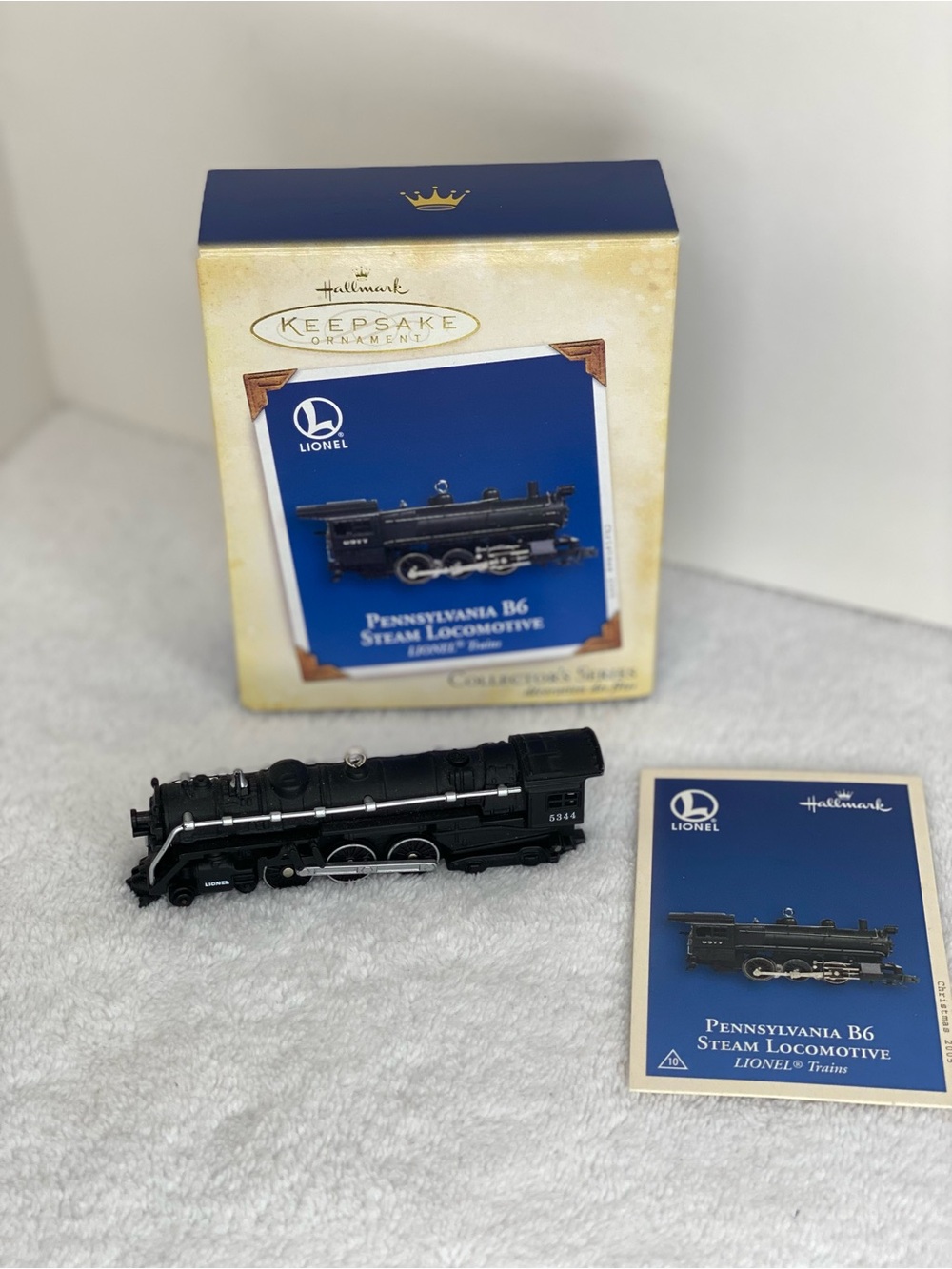 Hallmark Keepsake Black Lionel Pennsylvania B6 Steam Locomotive Ornament 2005